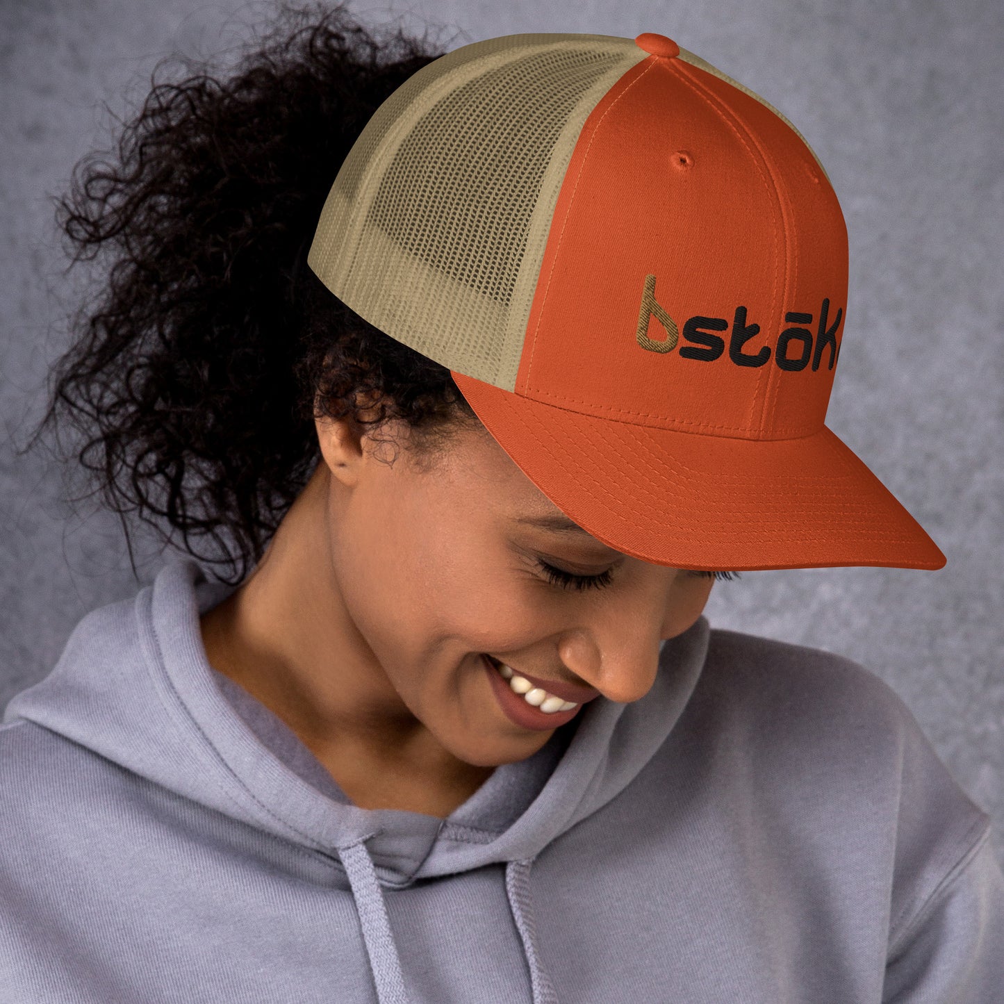 All in Trucker Hat - orange/gold