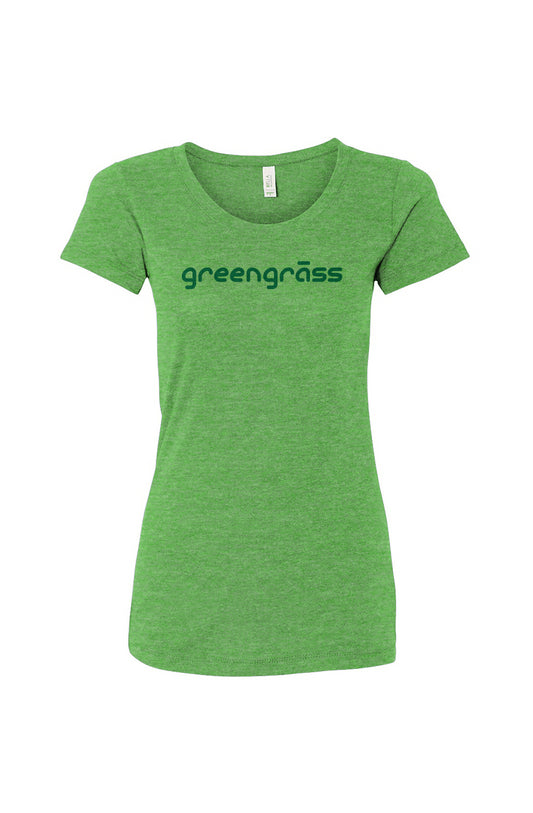 Short sleeve t-shirt - womens grass is green